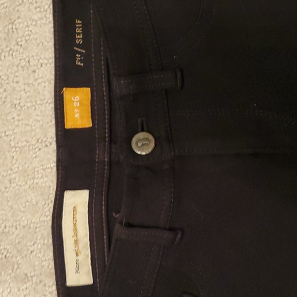 ✨️HP✨️Anthropologie Pilcro and the Letterpress Serif Black Stretch Jeans Size 26 - Picture 4 of 8